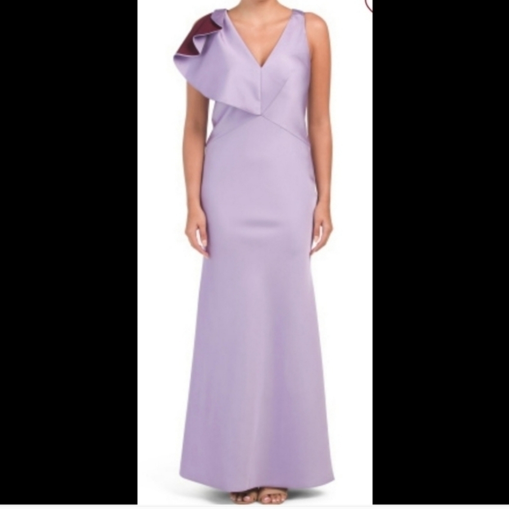 𝅺JS Collection Ruffle Violet Gown - Picture 11 of 17